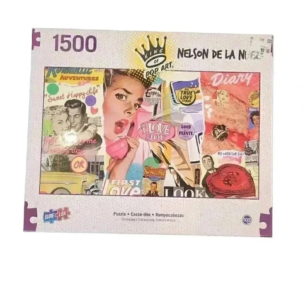 Sure-Lox Sweet Happy Life 1500PC Puzzle by King of Pop Art Nelson De La Nuez
